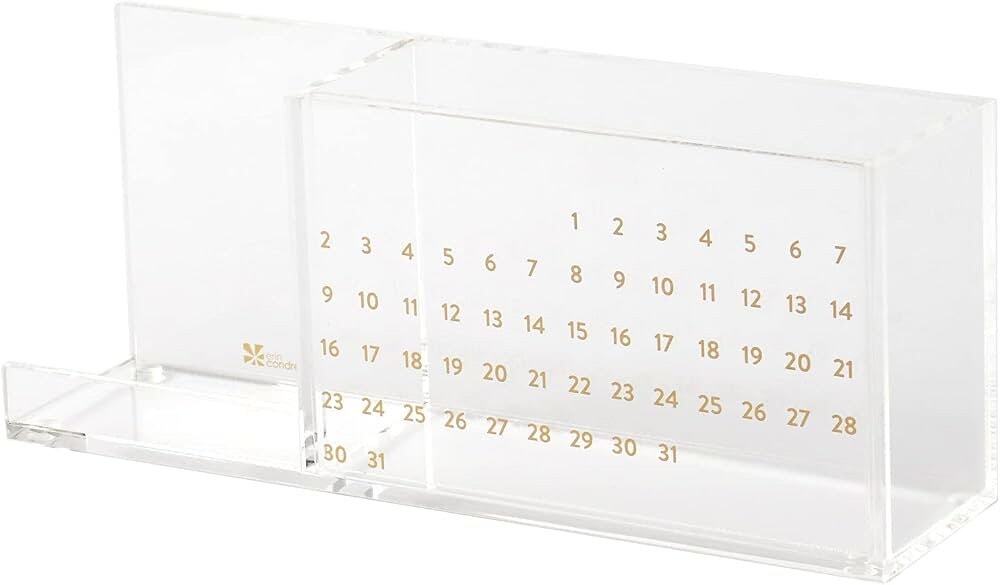 Erin Condren Acrylic Perpetual Calendar Desk Organizer